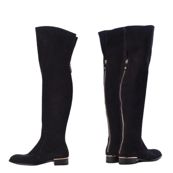 Louis Vuitton Shoes - Louis Vuitton Black Over the Knee Boots